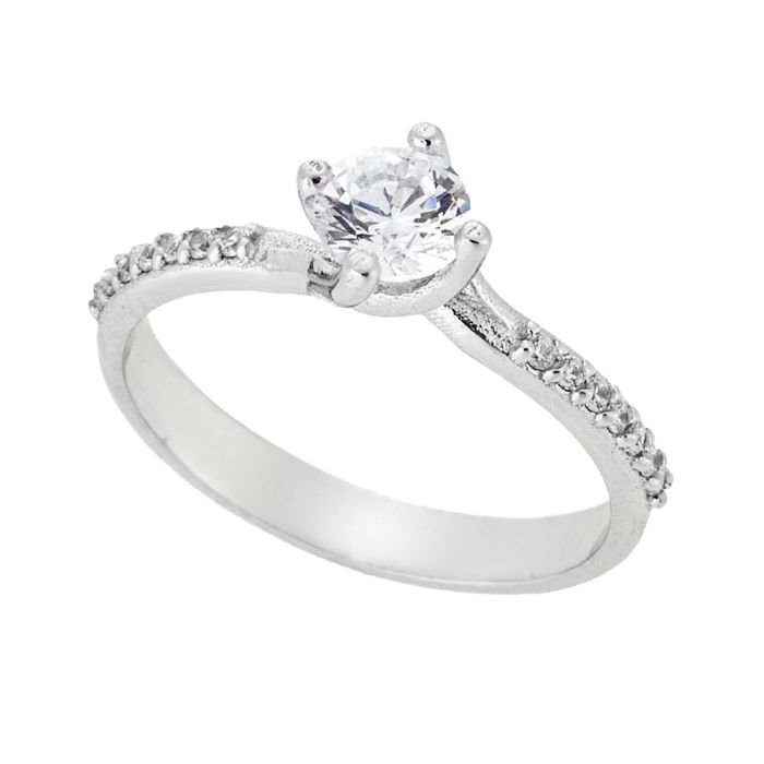 Women'S White gold engagement ring 9CT HDY0029