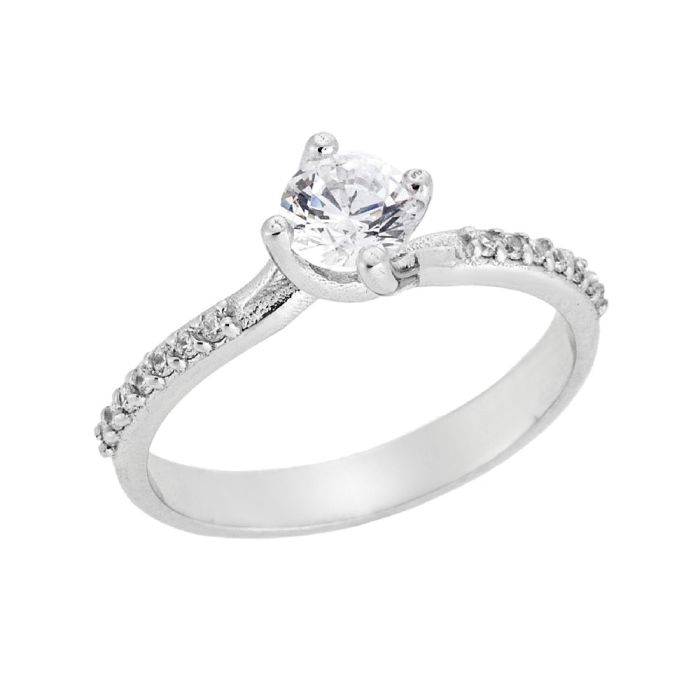 Women'S White gold engagement ring 9CT HDY0029