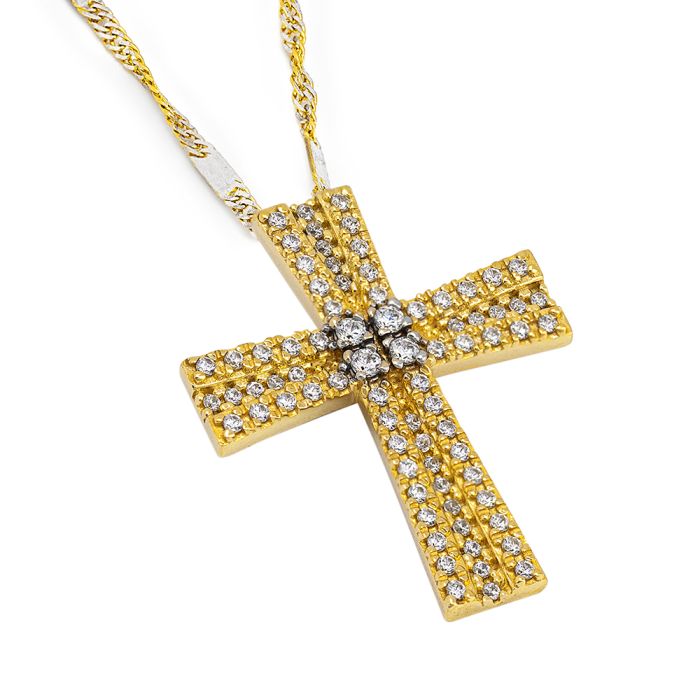 Women's gold cross 14CT without chain ITY0063