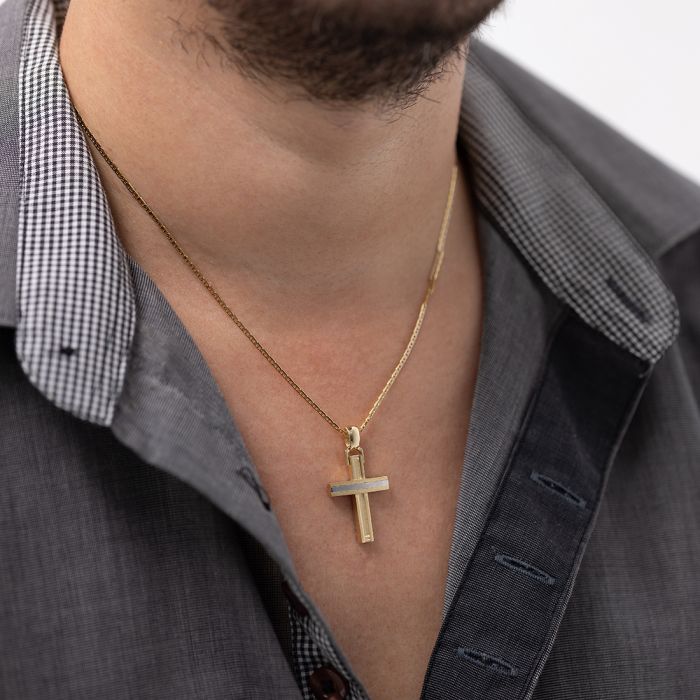Men's Yellow gold cross 14CT without chain ITY0071