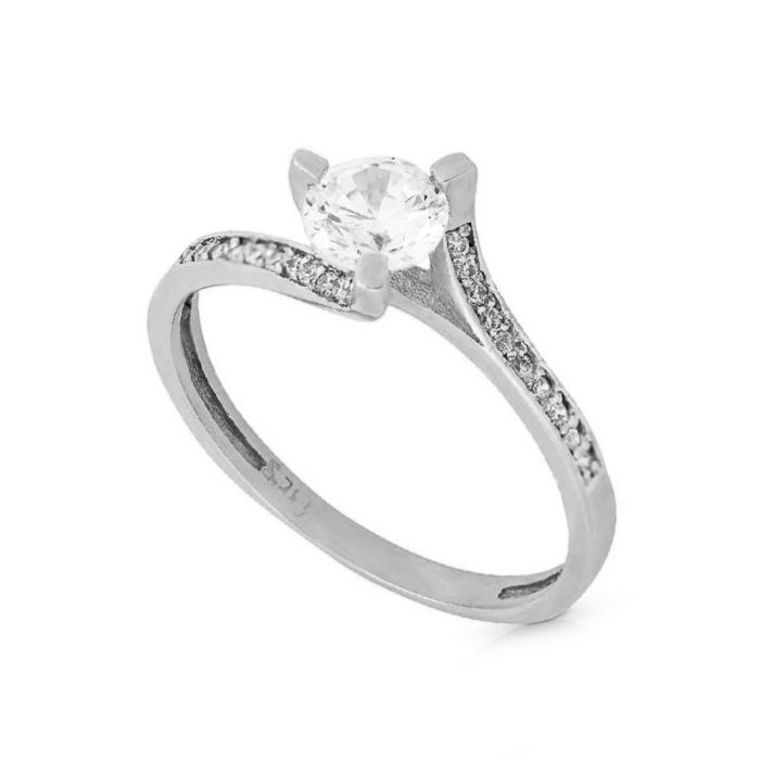Women'S White gold engagement ring 14ct IDY0012