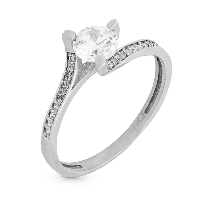 Women'S White gold engagement ring 14ct IDY0012