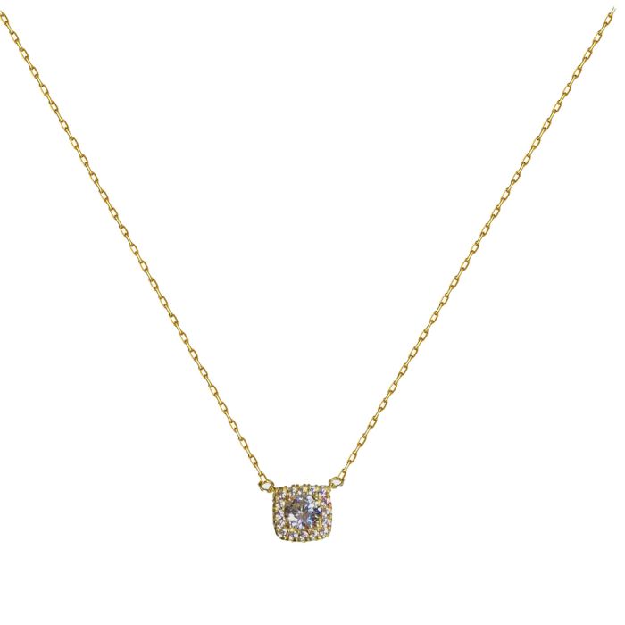 Women's Yellow Gold necklace with zirkon 14ct IRY0025