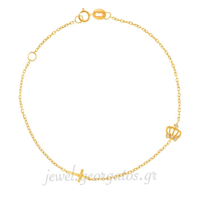 Women's yellow gold bracelet 9CT HVB0032