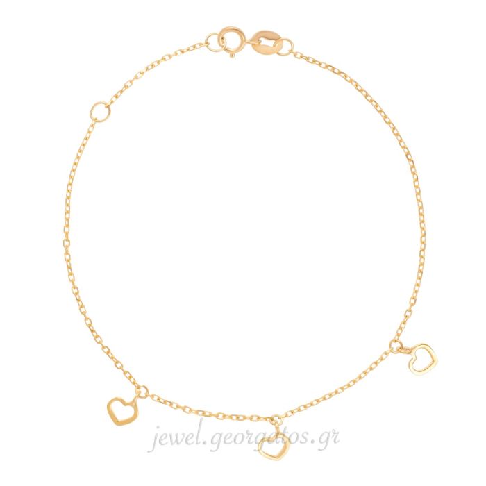 Women's yellow gold bracelet 9CT HVB0070