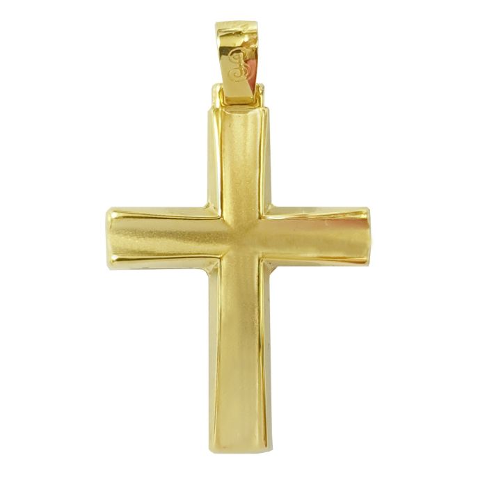 Men's in yellow gold cross without chain 14CT ITY0005