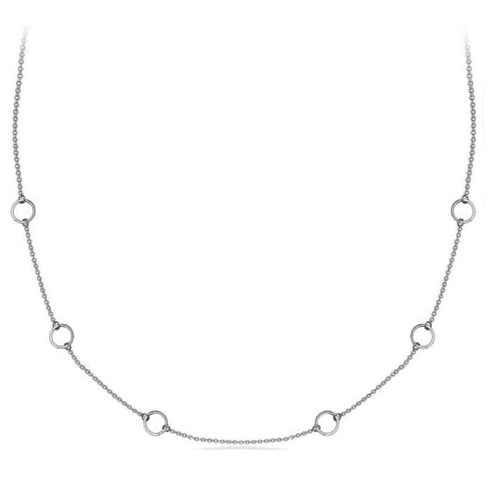 Women's Yellow Gold necklace with little circles 9ct HRY0104