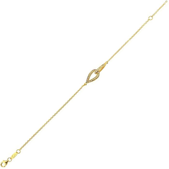 Women's bracelet in Yellow Gold teardrop 9ct HVY0047