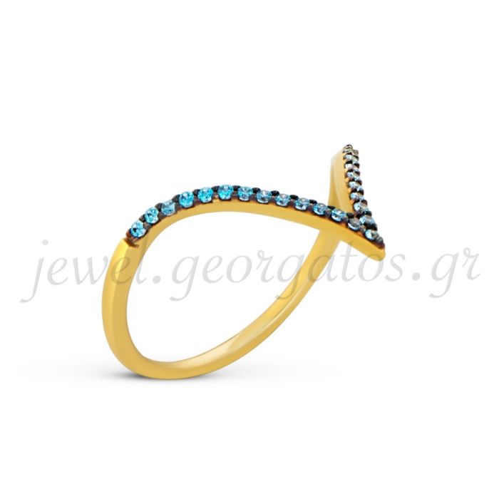Women's yellow gold ring 9CT HDD0038