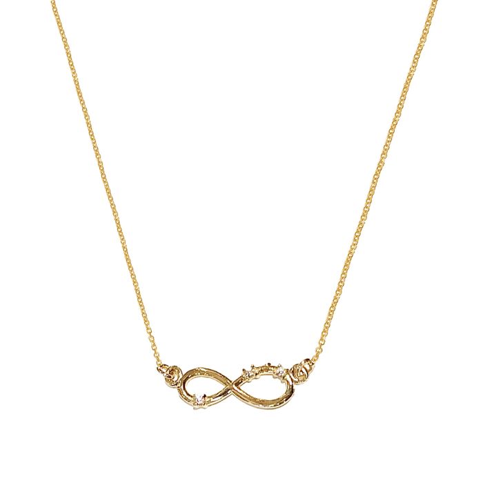 Women's Yellow Gold necklace with infinity 9ct HRY0116
