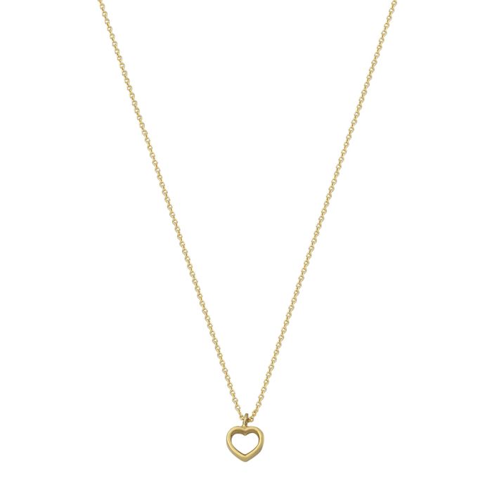Women necklace heart Yellow Gold 9ct HRY0126