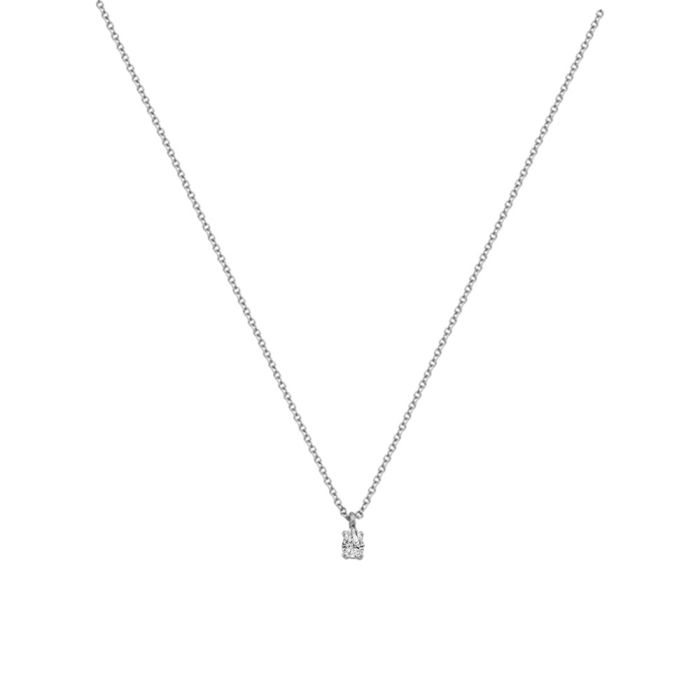 Women's Yellow Gold necklace with zirkon 9ct HRY0124