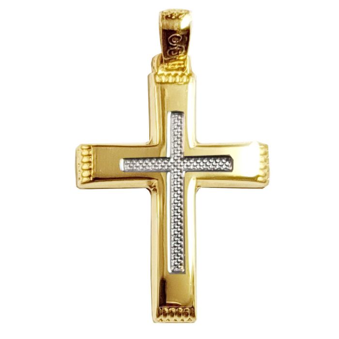 Men's Yellow Gold cross 14ct without chain ITY0132