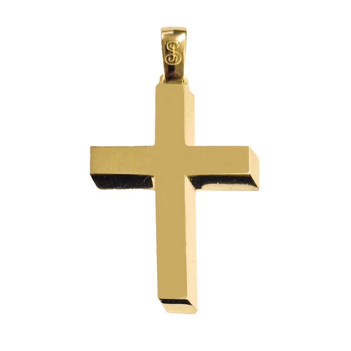 Men's cross Yellow Gold 14ct without chain ITY0133