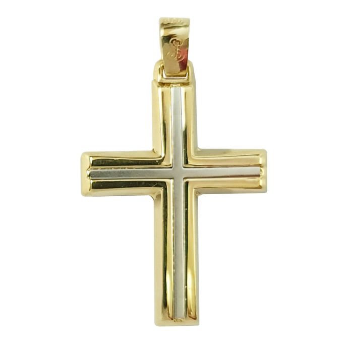 Men's cross Yellow Gold without chain 14ct ITY0136