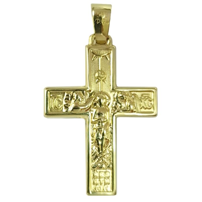 Women's cross Yellow Gold without chain 14ct ITY0021