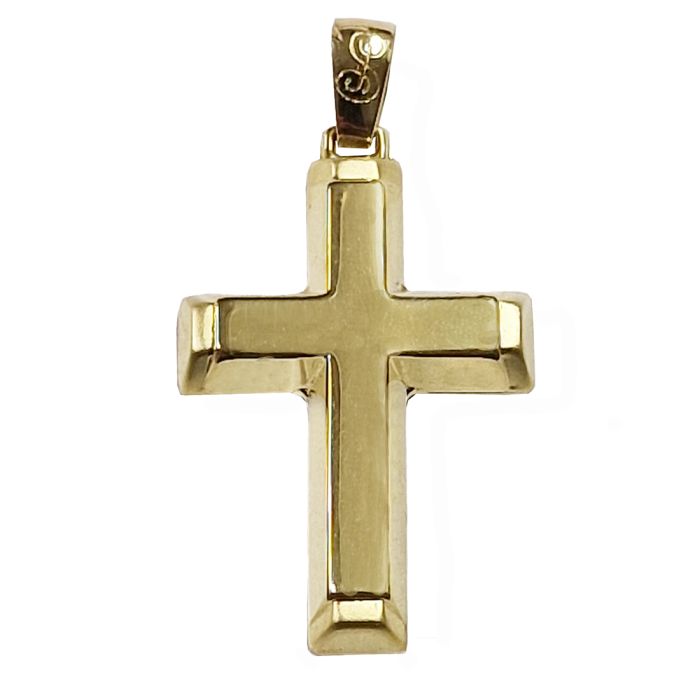 Men's Yellow Gold cross 14ct without chain ITY0157