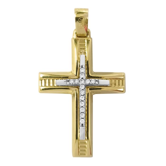 Women's cross Yellow Gold 14ct without chain ITY0169