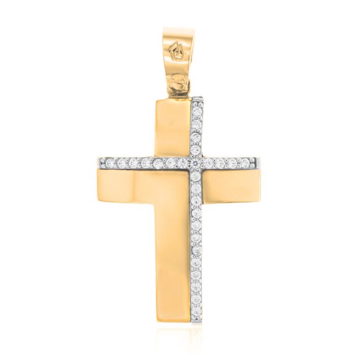 Women cross Yellow Gold 14ct without chain ITY0171