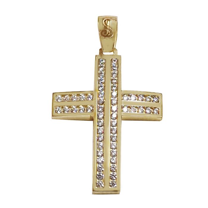 Women cross Yellow Gold 14ct without chain ITY0174