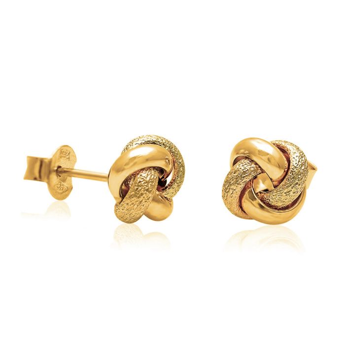 Women stud earrings in Yellow Gold 14ct ISZ0004