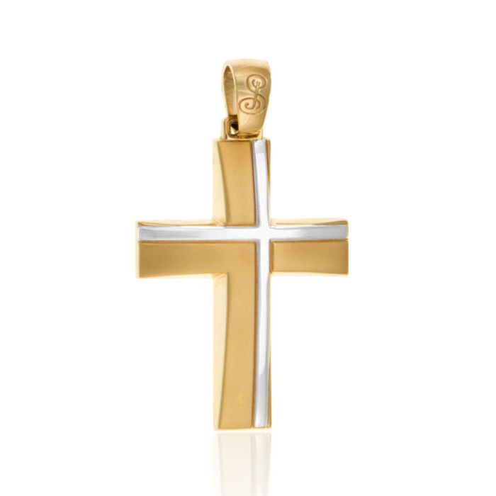Men's Yellow Gold cross 14ct without chain ITZ0004