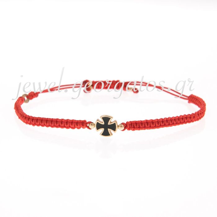 Bracelet women's with double-sided cross 14CT IVM0008