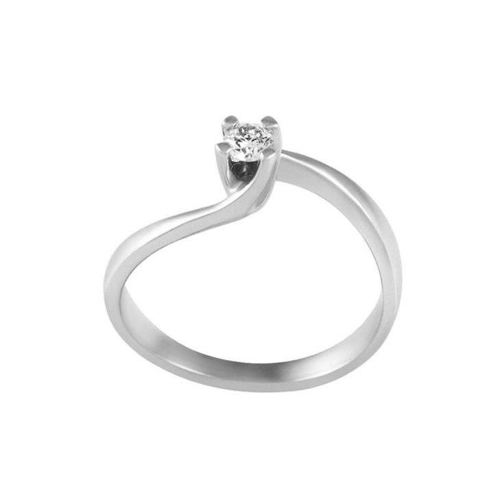 Women engagement ring gold 9ct with diamond 0,16ct HDB0013