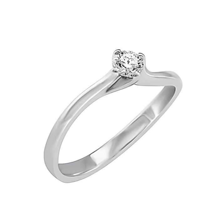 Women engagement ring 18ct with diamond 0,16ct SDB0015