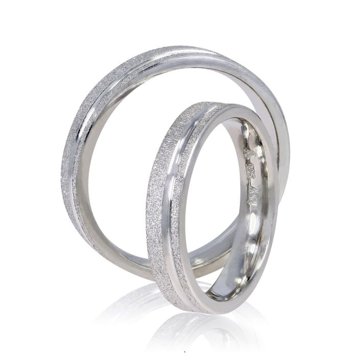 Pair of Silver Wedding rings Stergiadis SV8