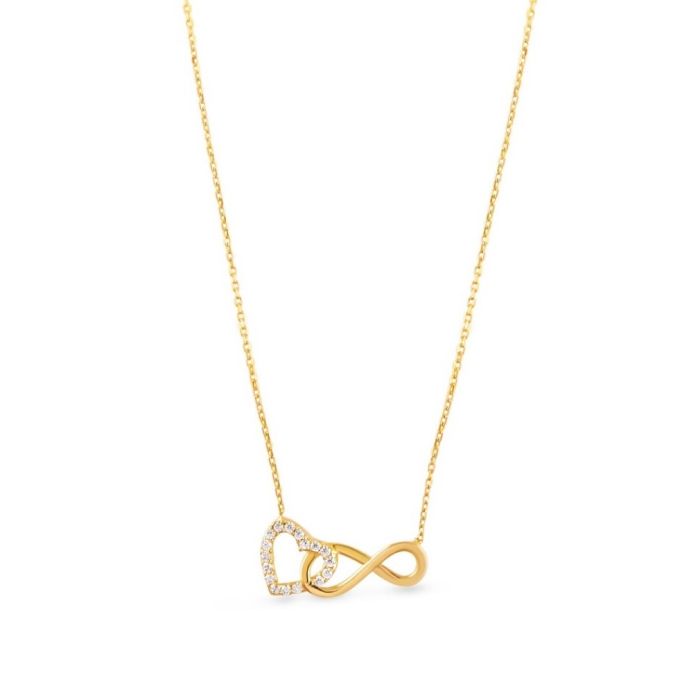 Women yellow gold necklace 14CT IRD0133