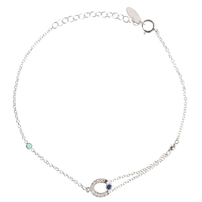 White Gold women's bracelet with horseshoe 9CT HVM0029