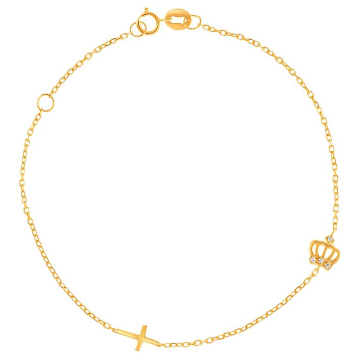 Women's yellow gold bracelet 9CT HVB0032
