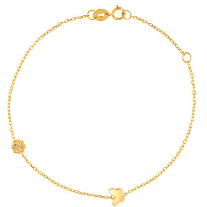 Women's yellow gold bracelet 9CT HVB0027