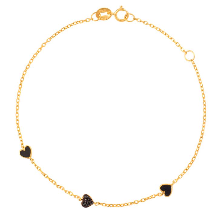 Women's yellow gold bracelet 9CT HVB0026
