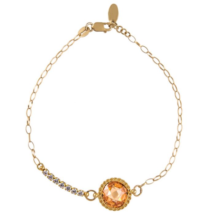 Women's yellow gold bracelet 14CT IVH0025