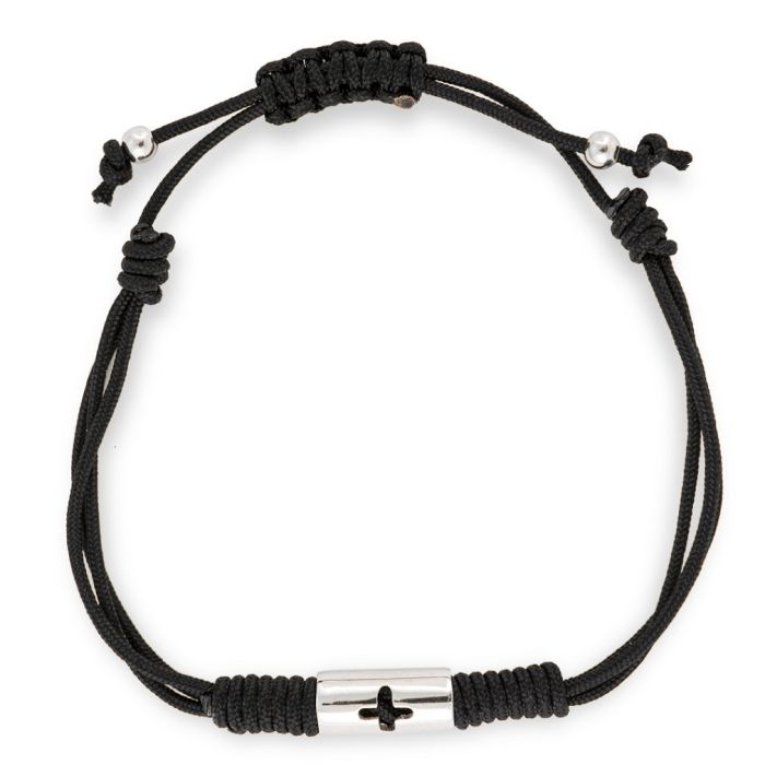 Men's bracelet with cord WV00555