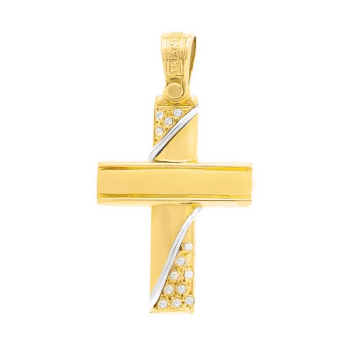 Women's yellow gold cross 14CT ITD0214 