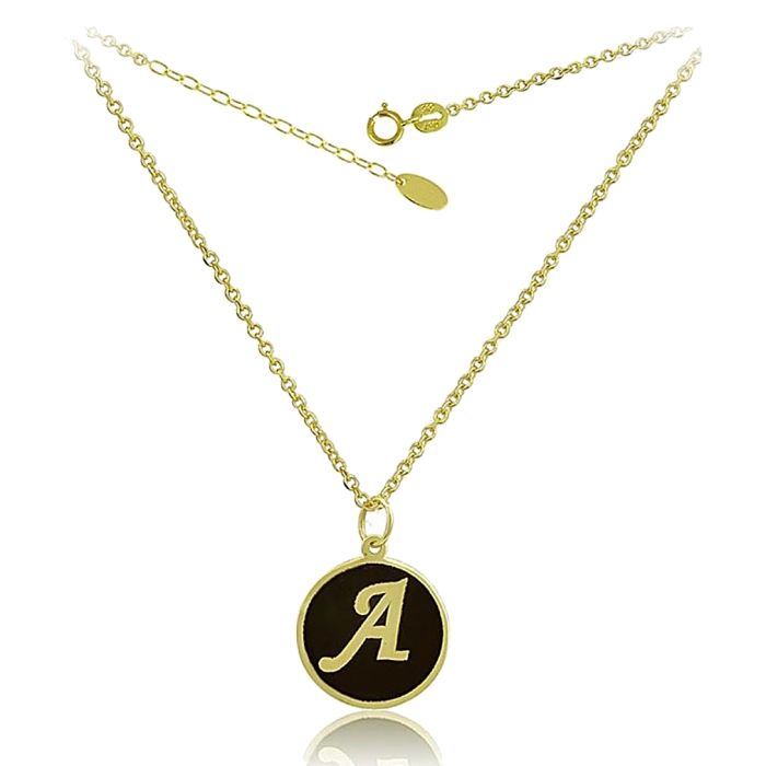 Women's gold necklace 9CT with monogram HRR0024