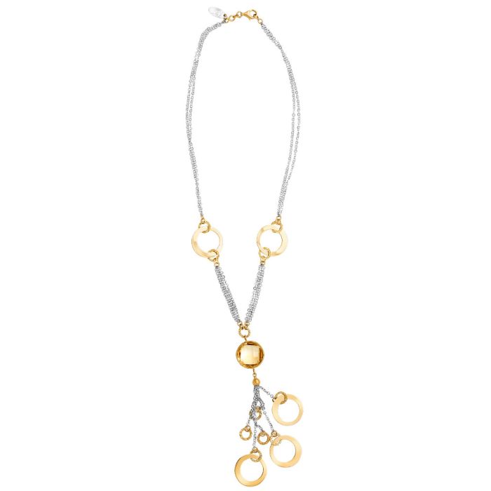 Women's two-tone gold necklace 14CT JRL0029