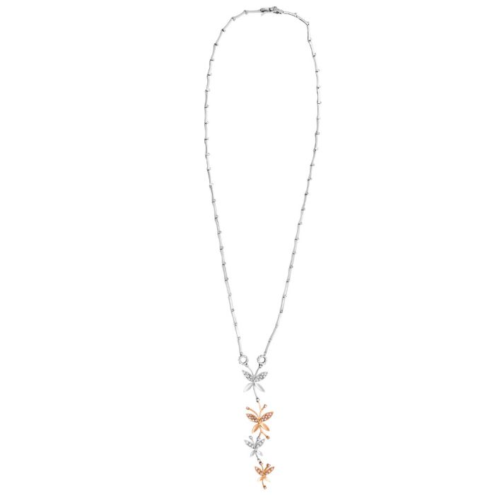 Women's gold necklace 14CT with zircon JRL0059