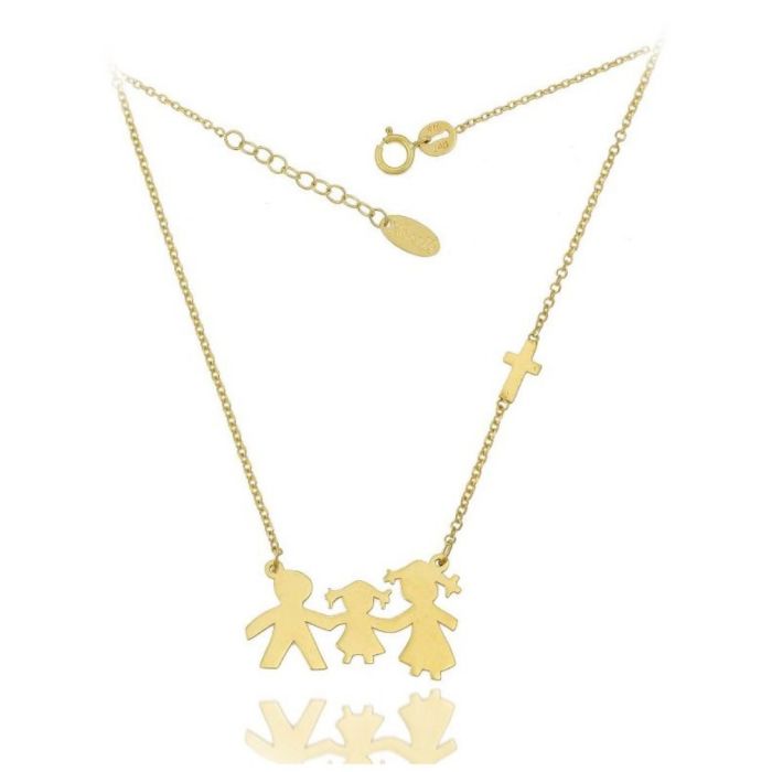 Women gold family necklace 9CT HRE0009