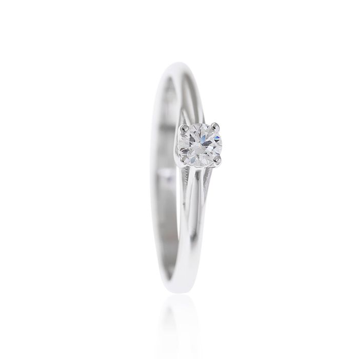 Monolithic white gold ring 9CT HDM0050