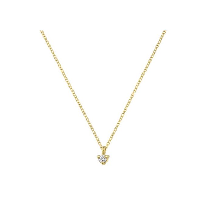 Women's gold necklace 9CT with zircon HRE0238