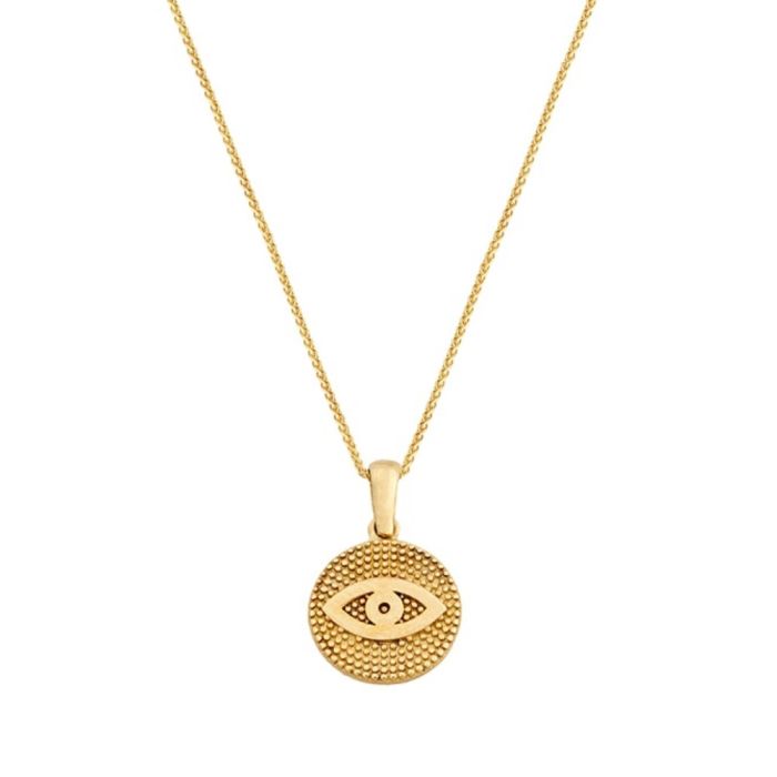 Women's gold necklace 9CT with eye HRM0161