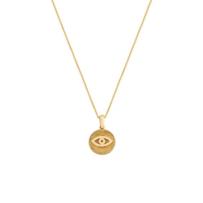 Women's gold necklace 9CT with eye HRM0161