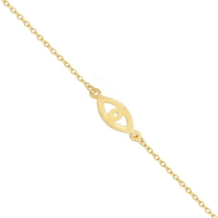 Yellow gold women's bracelet with eye 9CT HVE0152