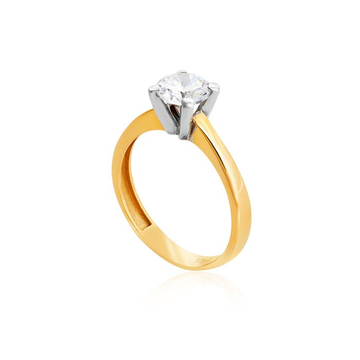 Women's engagement gold ring 14CT IDU0054 