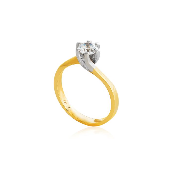 Women's engagement gold ring 14CT IDU0056