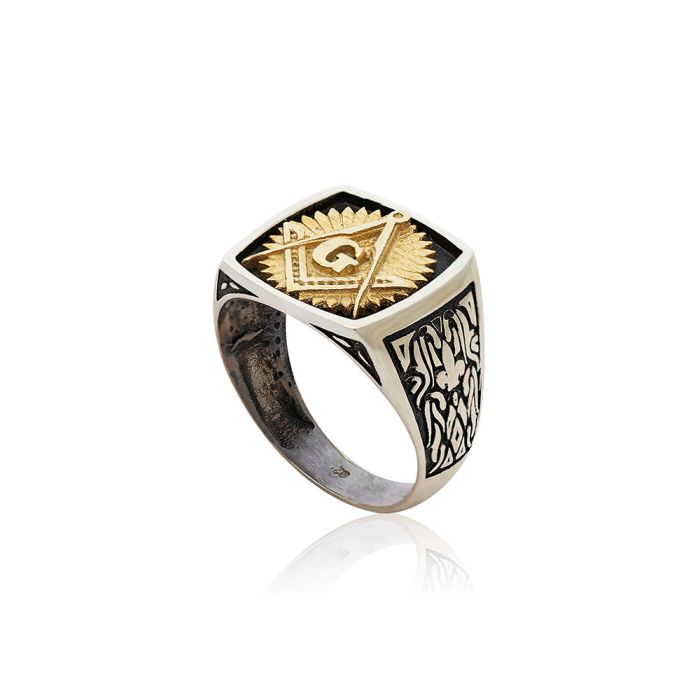 Men's silver ring WD00533